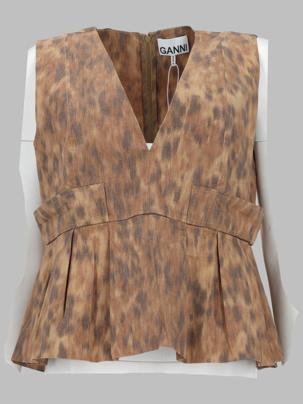 Blusa In Cotone Con Stampa