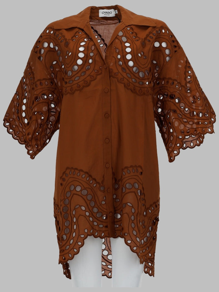 Charo Ruiz Shirts - Brown | a5f24286e48b1e52b8de8ecb68e75196cb993bcf