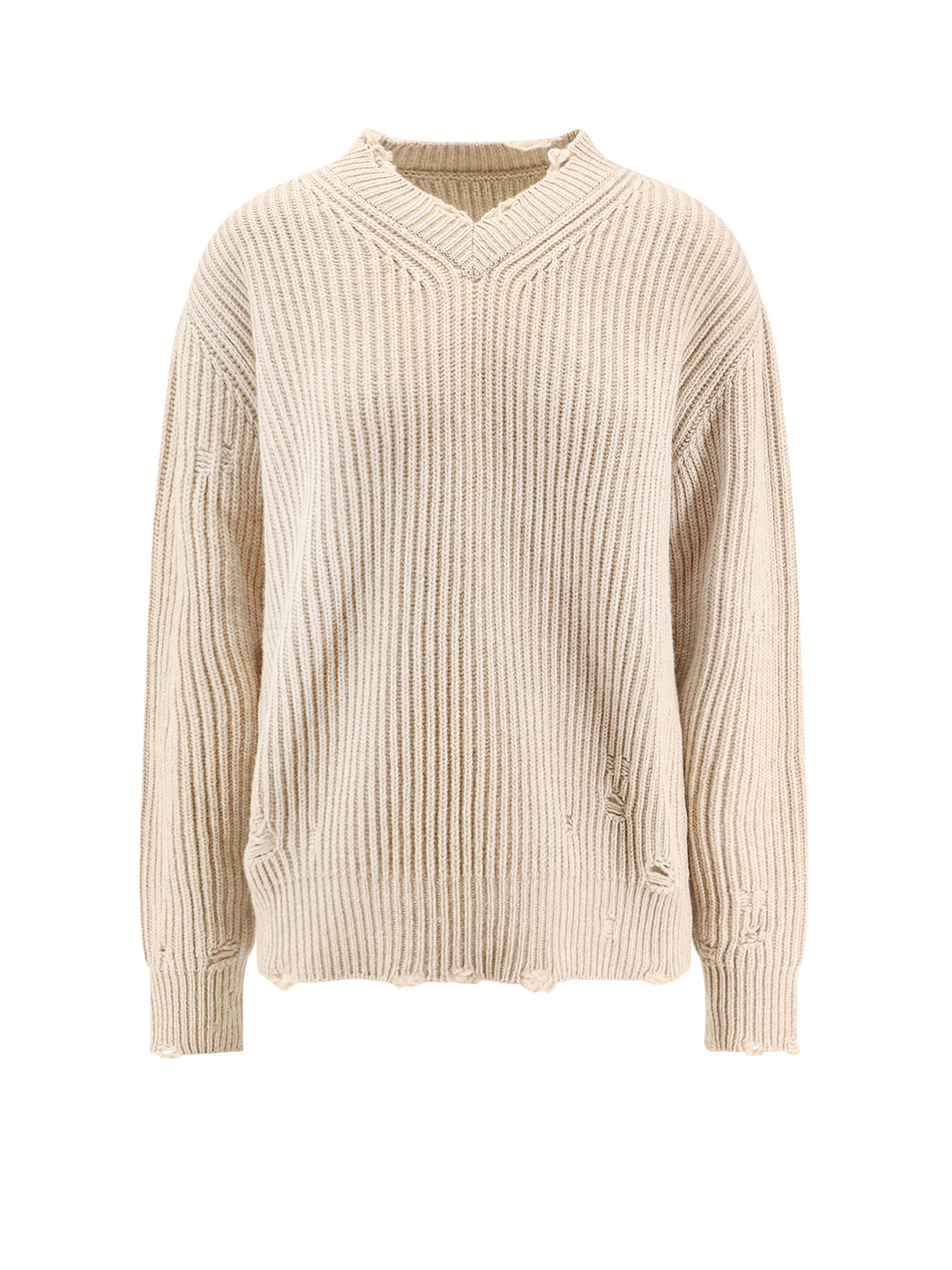 Mm6 Maison Margiela Sweaters - Beige melange | ee1a649a6de5bb69f78460847bdd6353cc61a426