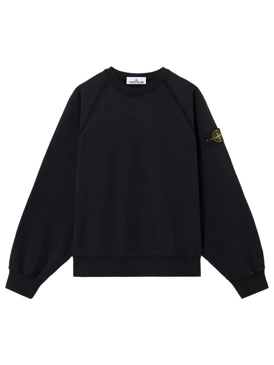 Oversized Fit Crewneck Sweatshirt In Brushed Organic Cotton Fleece