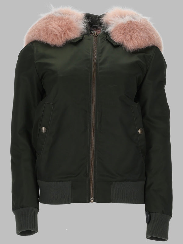 Giacca Bomber Con Cappuccio