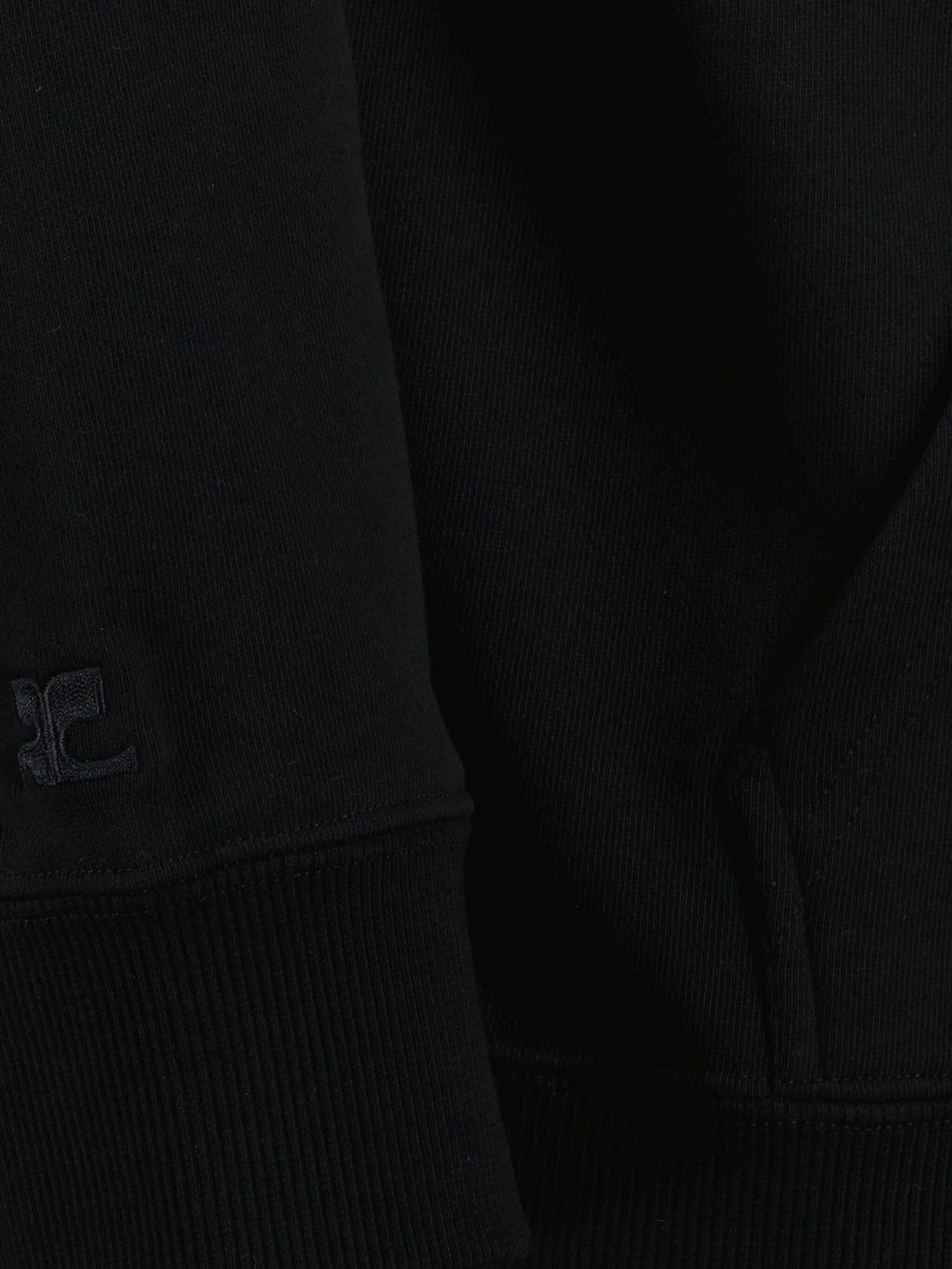 Courreges Hoodies - Black | f12552037343217a2cb7593703b8b25f0980bd8d
