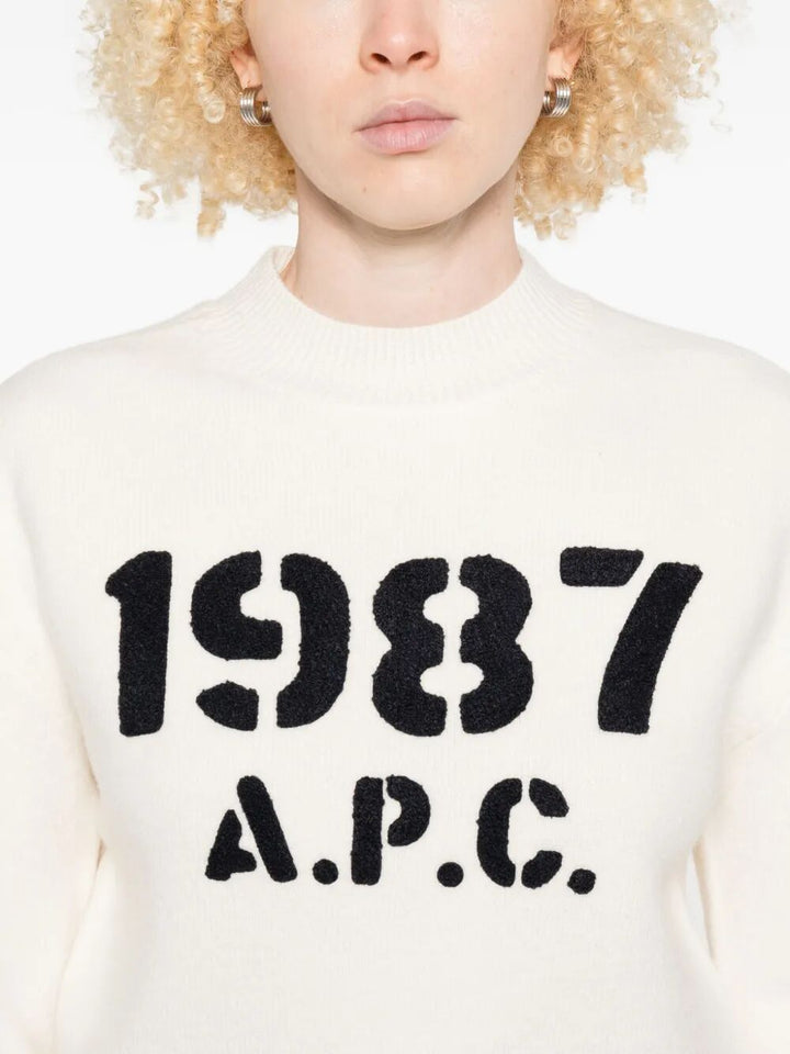 A.P.C. Pullover - Nude & Neutrals | 3fdbc309eb9e13e0d14f51222cc1b5578c4df282