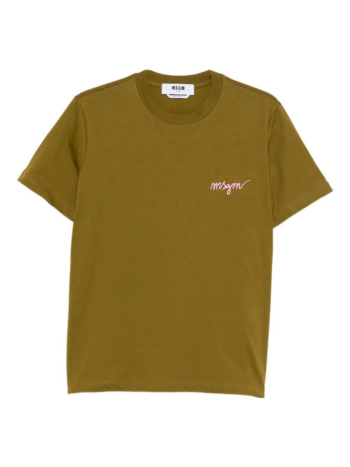 Msgm T-shirts - Green | 637ceedfe1e267dc0fdc907cbb4e713e2b3b73d8