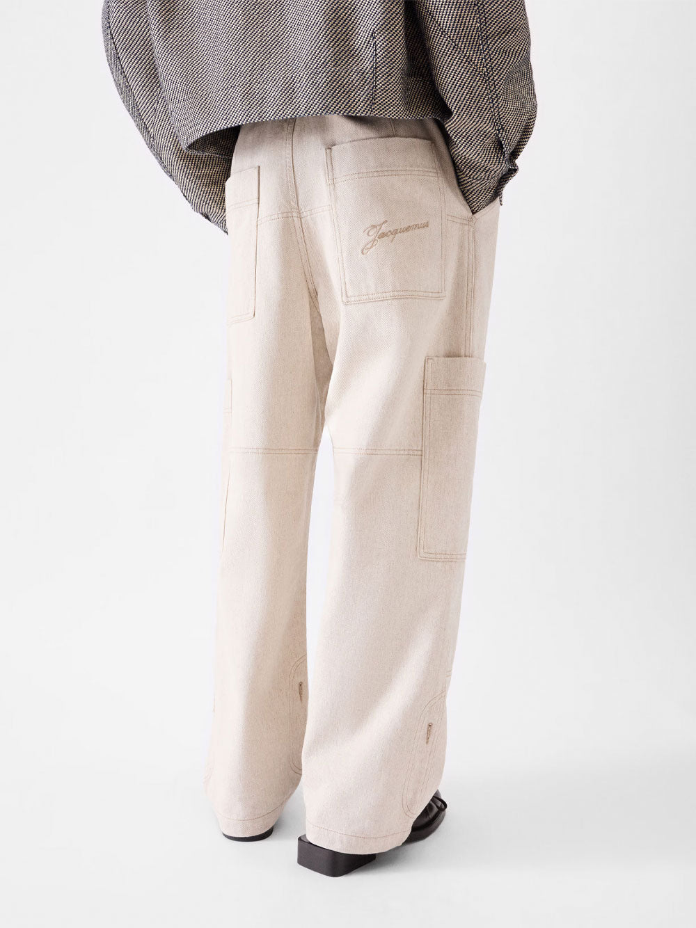 Jacquemus Wide leg - Nude & Neutrals | 95411d412d7efd054a7ce5dd49b5a8d0cdd086ec