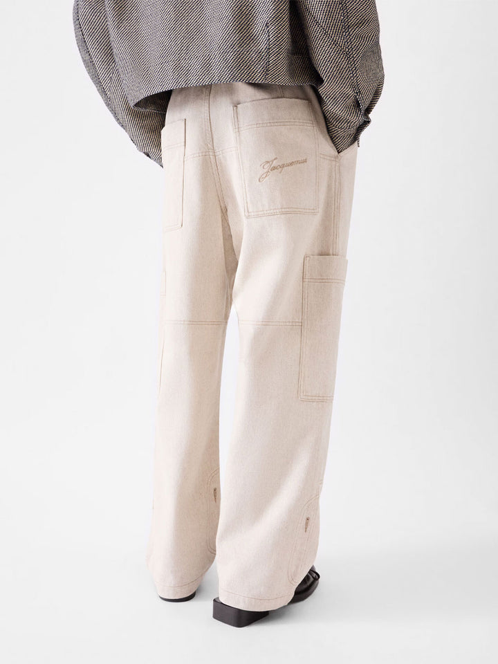 Jacquemus Wide leg - Nude & Neutrals | 95411d412d7efd054a7ce5dd49b5a8d0cdd086ec