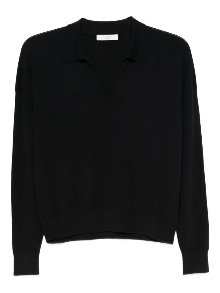 Zanone Polo neck - Black | 4ed0fb8511c4418eb392dcaf60ff55aae4fad9a8