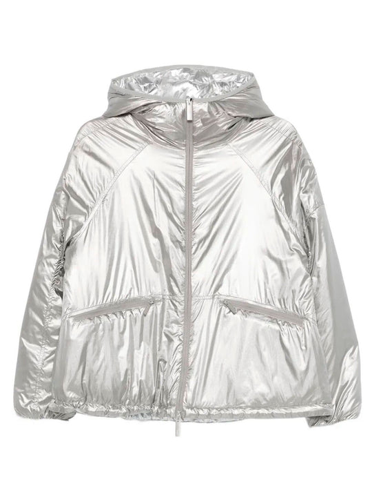 Metallic Shield Hooded Laminar Jacket