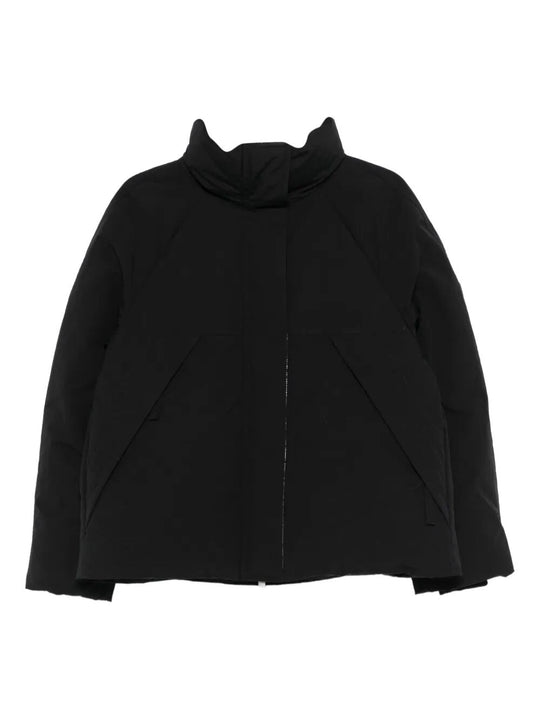 Down Jacket With Metallic Lining