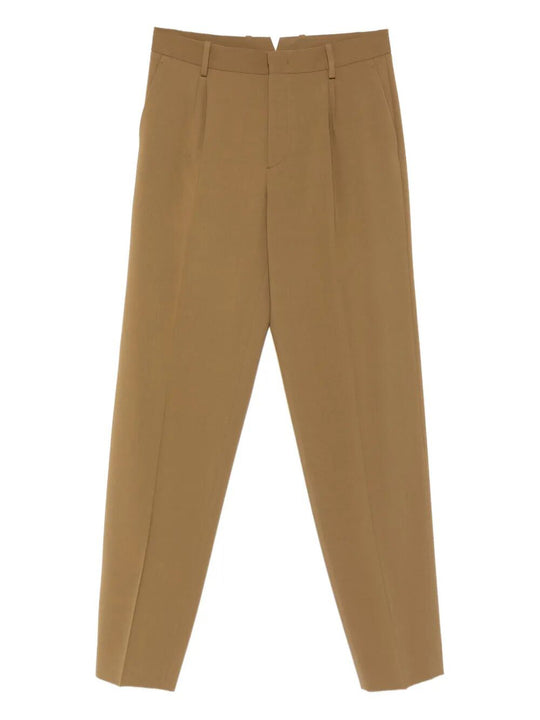 Beverly Pleated Wool Trousers