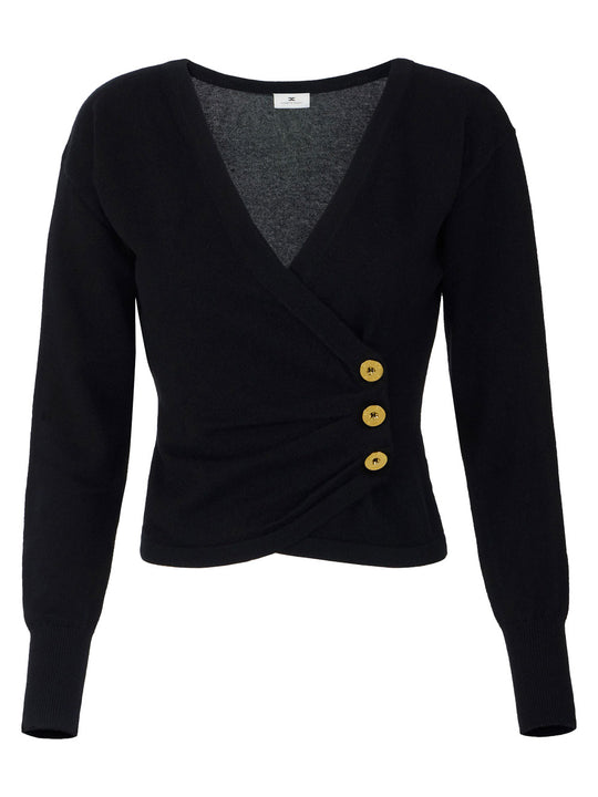 Cashmere Blend Jumper With Jewel Buttons