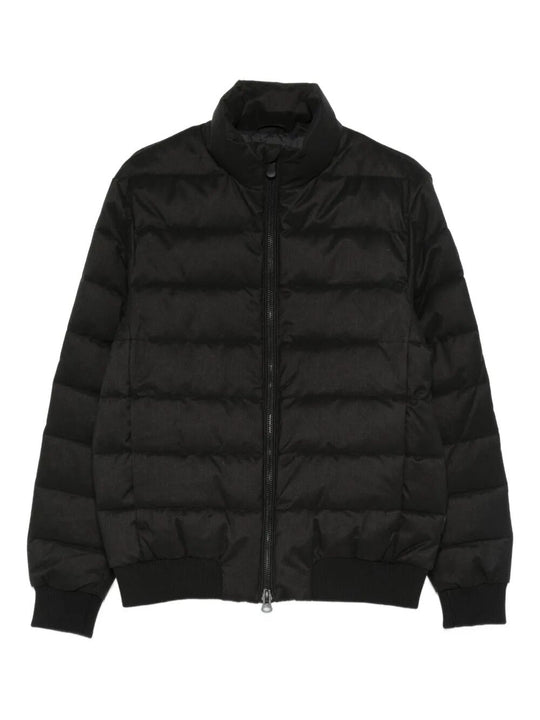 Herbie Puffer Jacket In Flannel-Textured Fabric