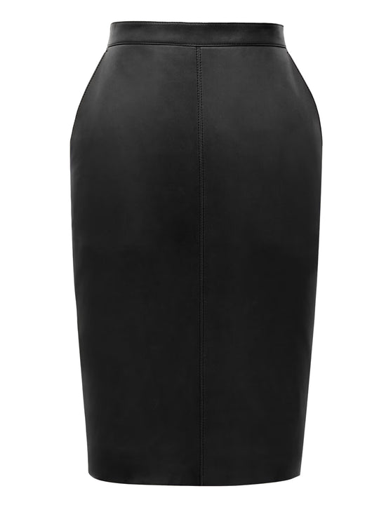 Cassandre Lambskin Pencil Skirt