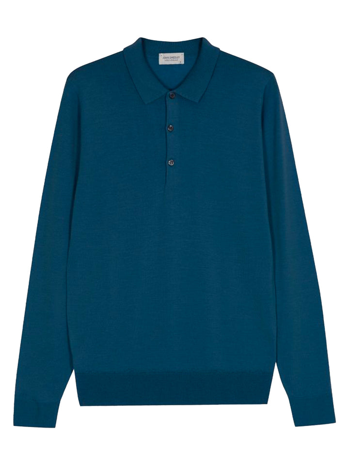 John Smedley Polo neck - Blue | c1c955251b599a1ca9853c3dad53ce486a5b8af4