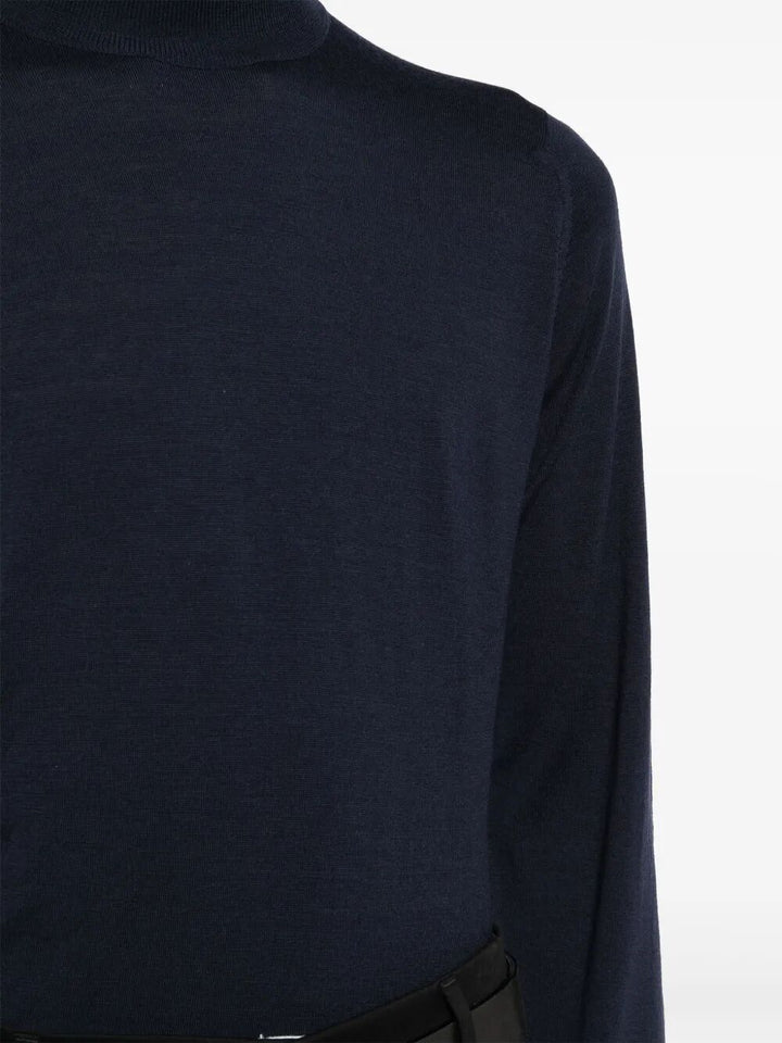 John Smedley Turtle neck - Blue | 4424364f746f648aef9ce0866c290d992e7cbc49