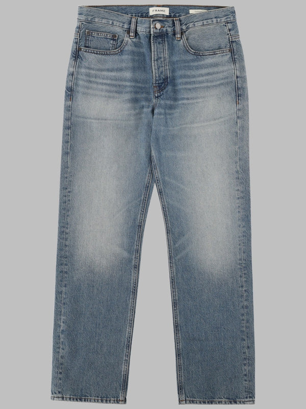 Jeans Rectos De Denim De Algodón