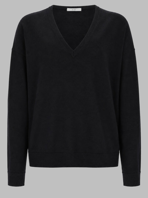 Maglia In Cashmere Con Scollo A V
