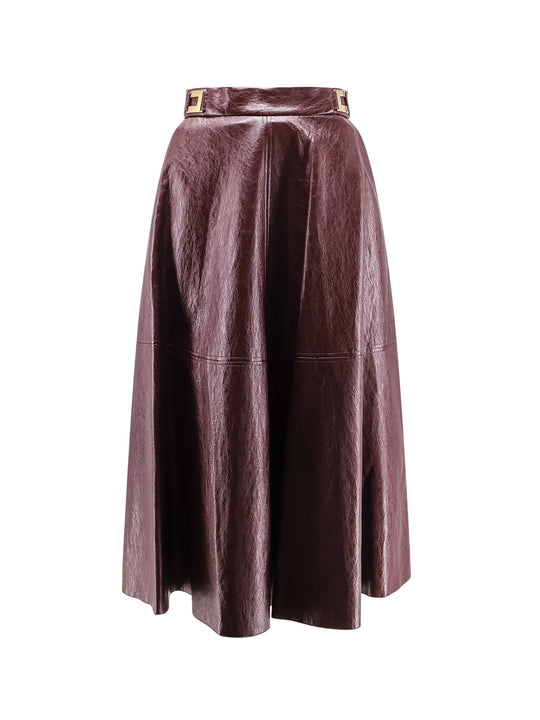 Faux Leather Skirt