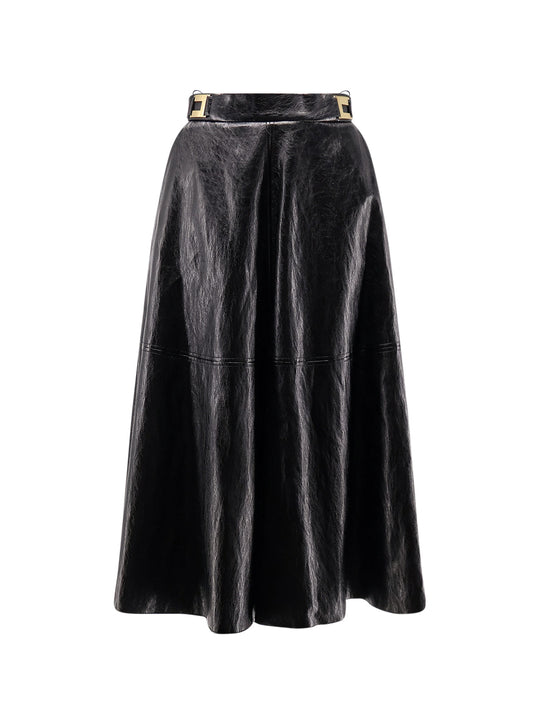Faux Leather Skirt