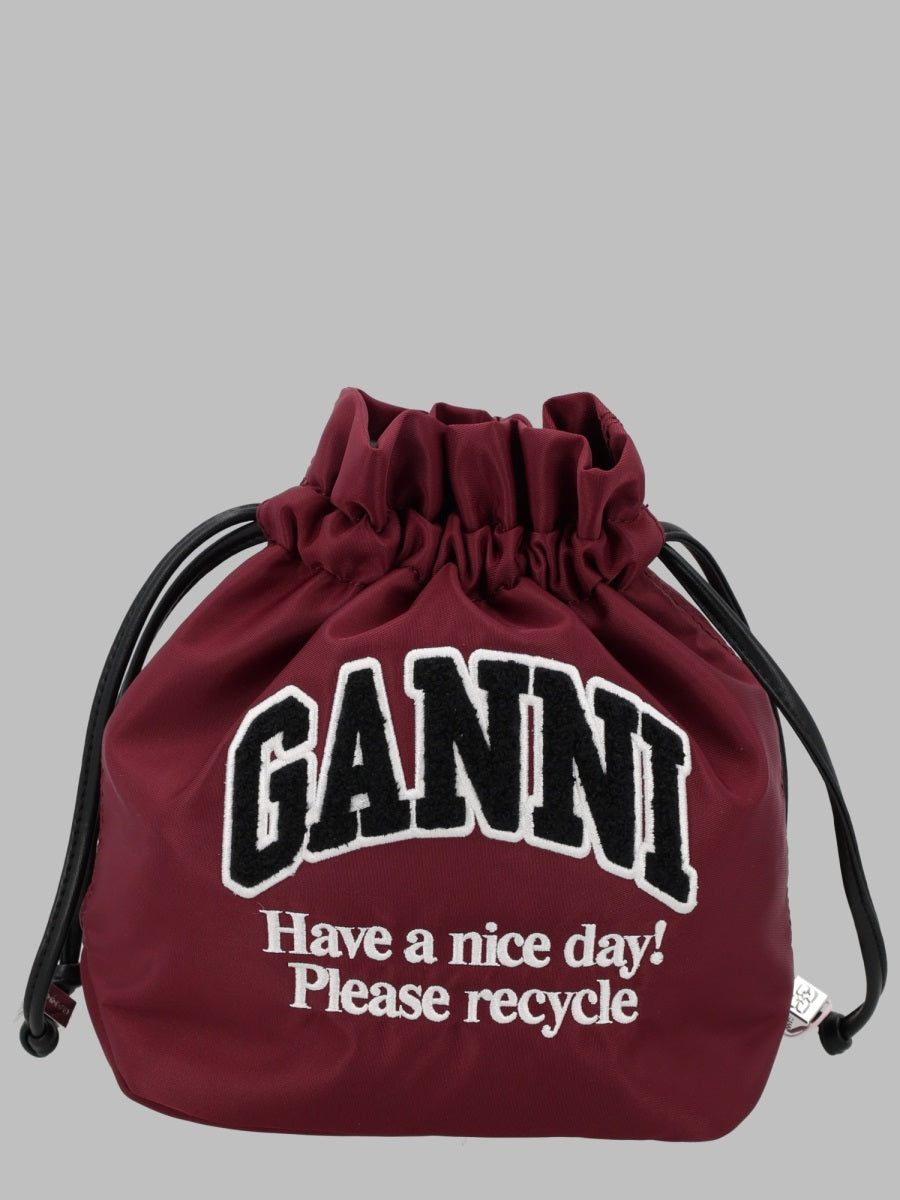 Ganni Clutch Bags - Bordeaux | adacf4d3a7260a9383b1b7aefb0b96d9feb897dd