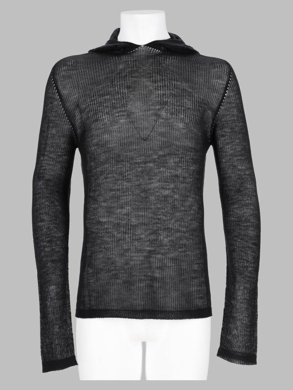 T-Shirt Trasparente Con Cappuccio