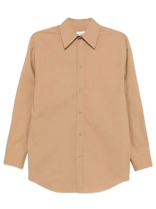 Cotton Poplin Shirt With Cassandre Embroidery