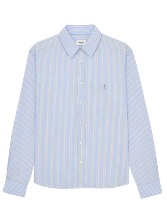 Cassandre Shirt In Striped Cotton Poplin