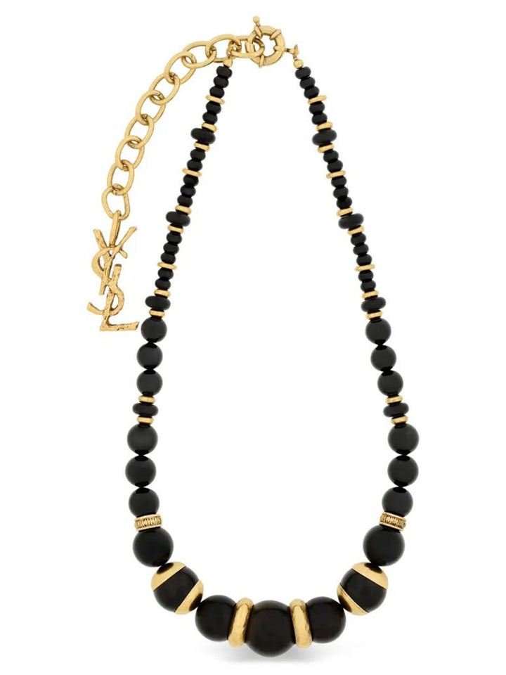Saint Laurent Paris Collana - Black | 488c5b5bcc6c95f082ac6072a10f64ca3de06fdf
