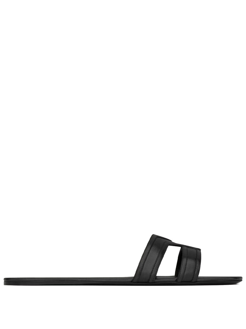 Saint Laurent Paris Sandals - Black | d760ff3780ff3fd7ba1fbd9425a0d763970ba6ca