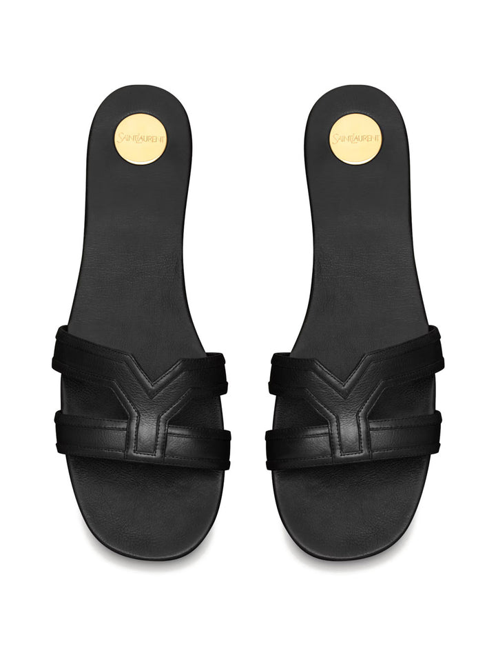 Saint Laurent Paris Sandals - Black | 49cee68172e2320a3c2c2688d47b59bec71c518a