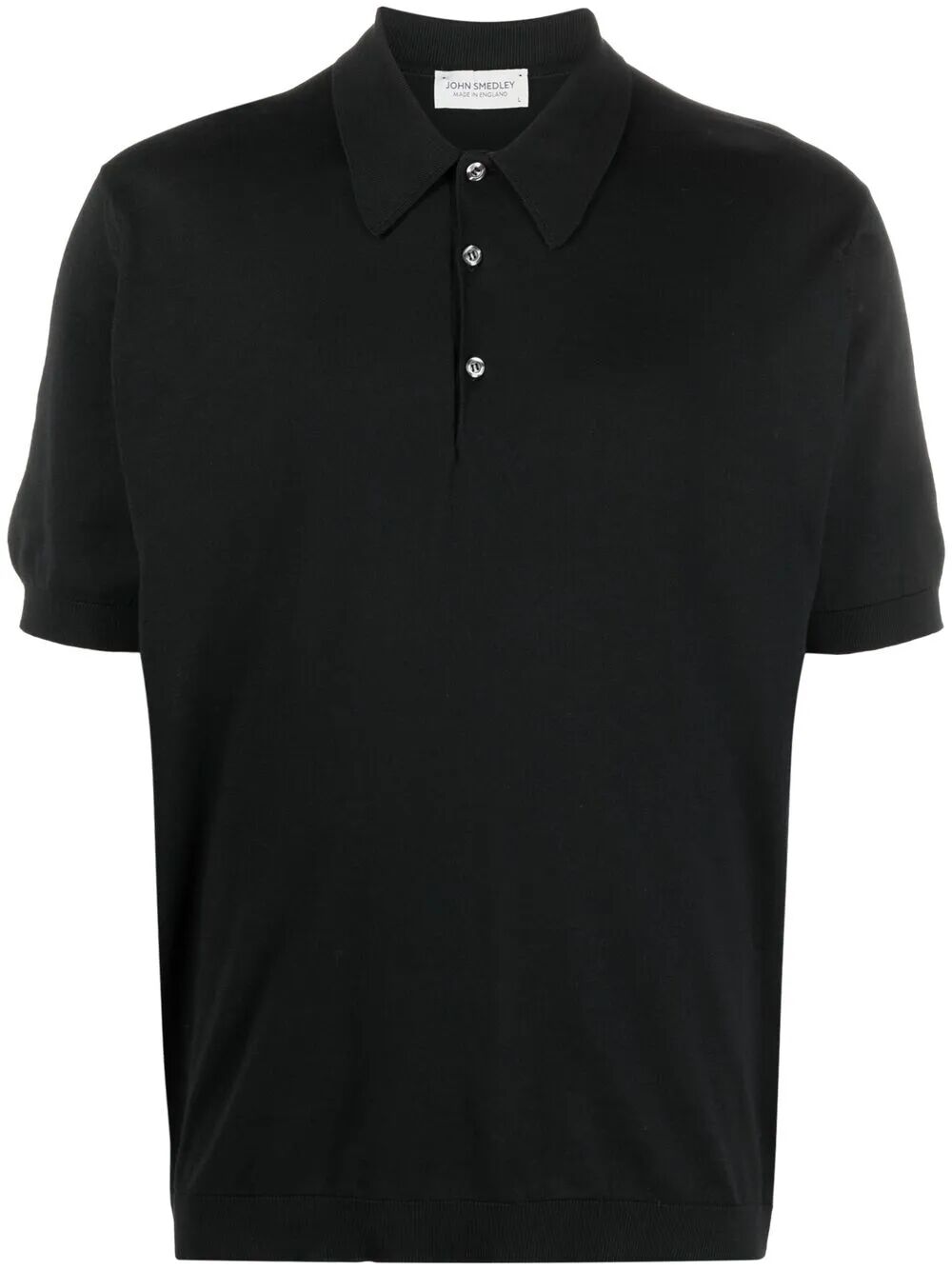 John Smedley Polo - Black | 223867d3ab3d7f3bf040d61fd10a7dbebe971d0d