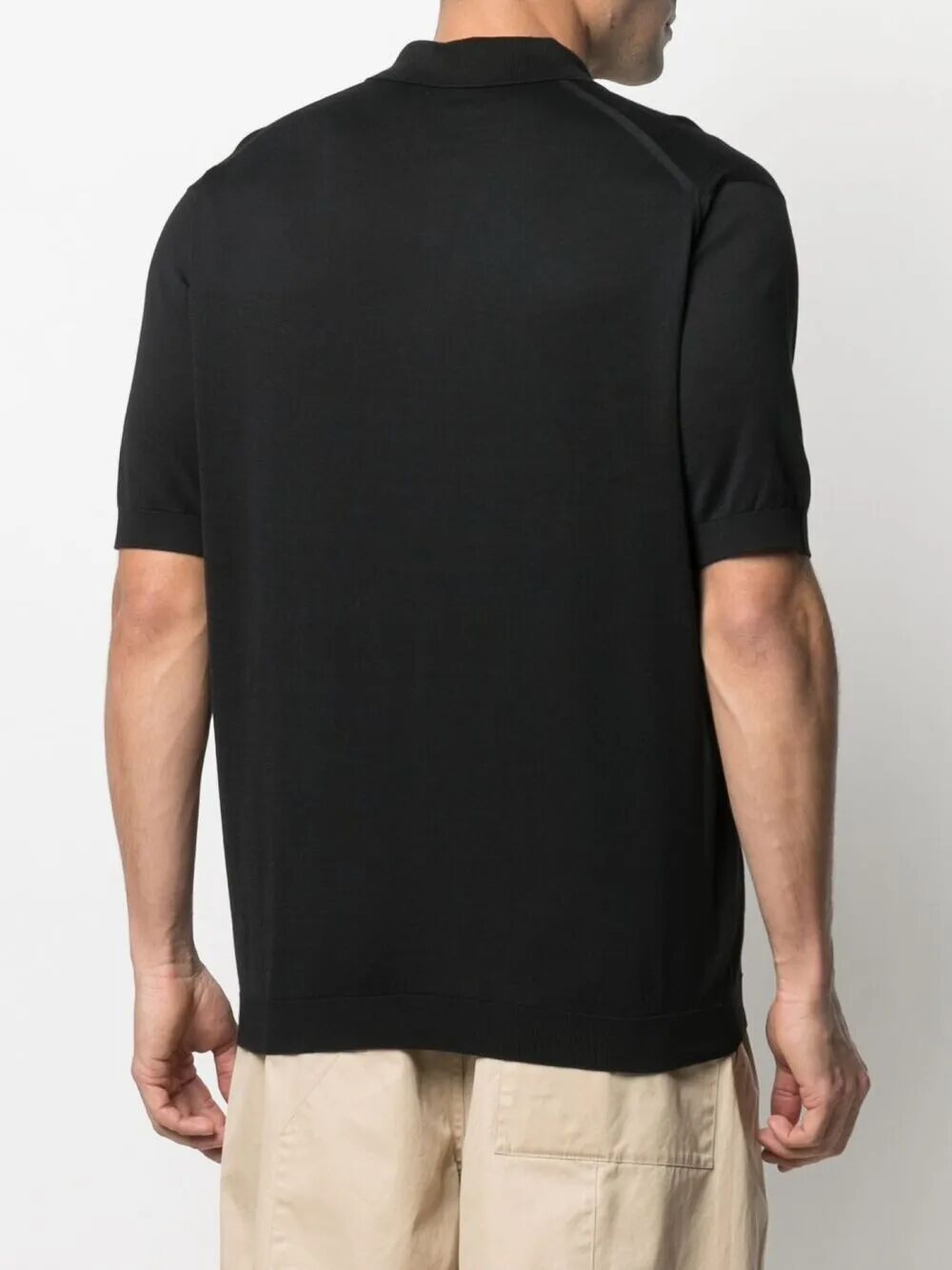 John Smedley Polo - Black | 9b8500ccb62410dffa0d426cf4df61911c57ea09