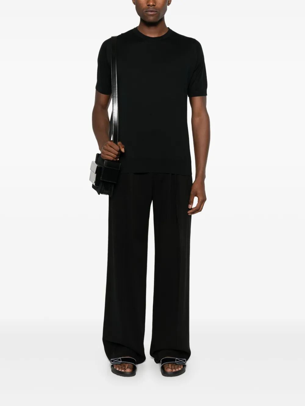 John Smedley T-SHIRT - Black | 08d3e4549d725337faed8ce40af655bff5a66b03