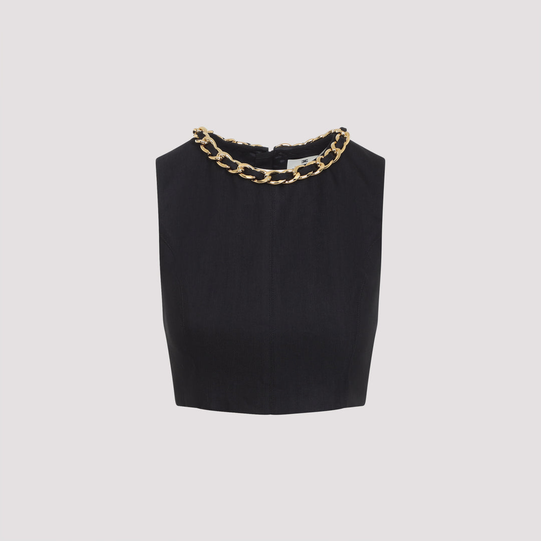 Elisabetta Franchi Tops - Black | 2119f138e9991ab6d8dbc159e81b1d8f6ca04968