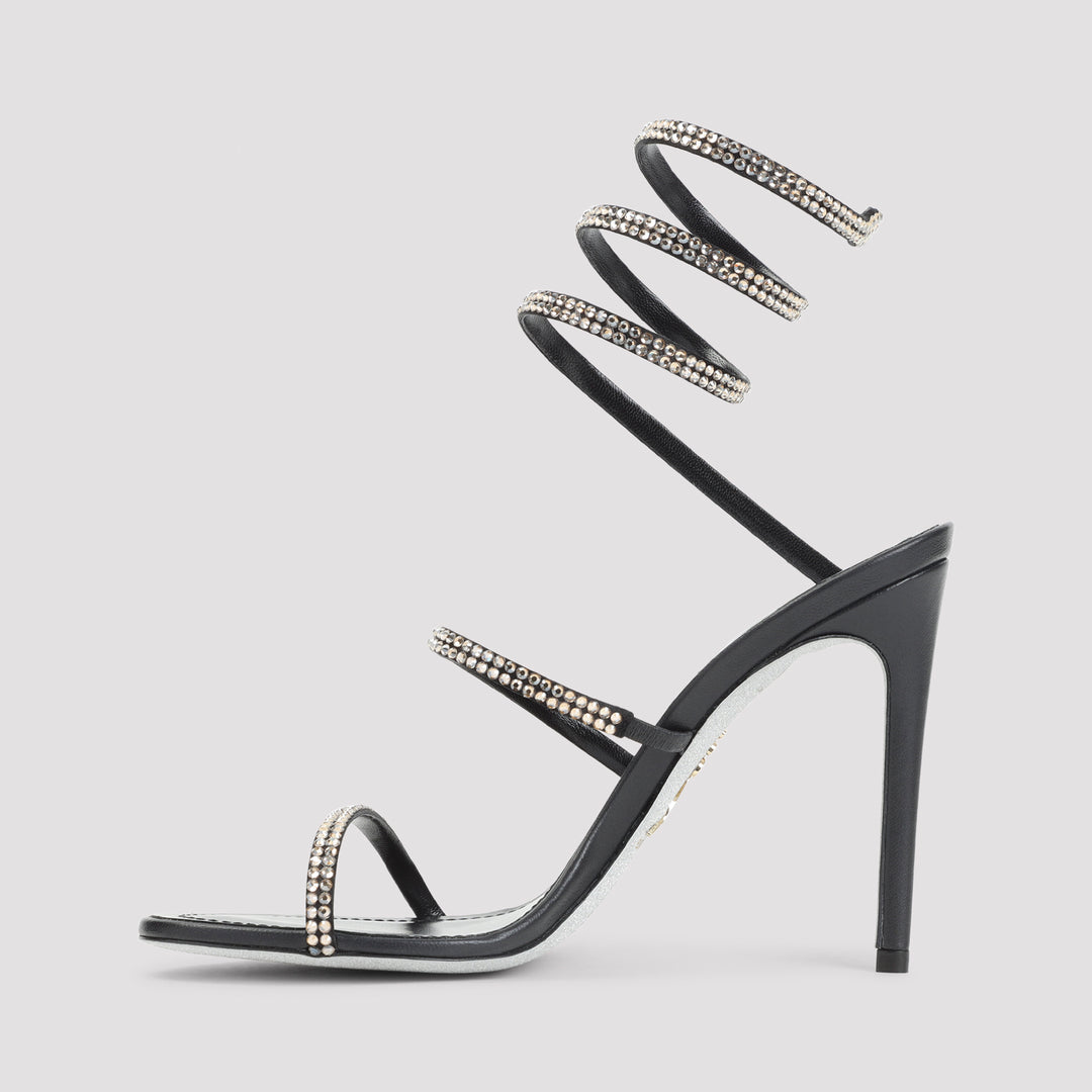 Rene` Caovilla Sandals - Black | 6ed1ccb7335bf1c214383e492016369c1ce08d20