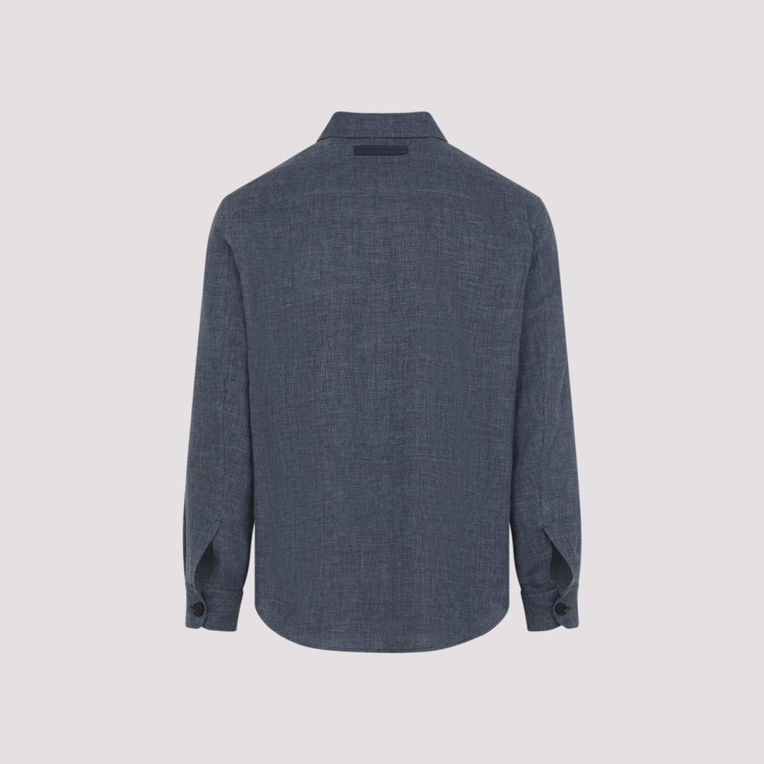 Zegna Shirts - Blue | b2cb767d2e9329adb5772077fe96592a3ea3bcef