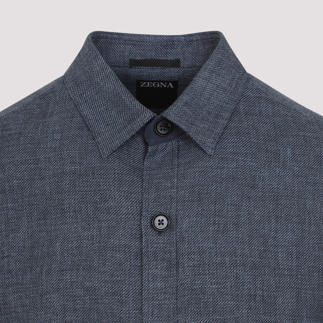 Zegna Shirts - Blue | d0ed0bc519d7a4c19d773b2d239ea7962cae0481