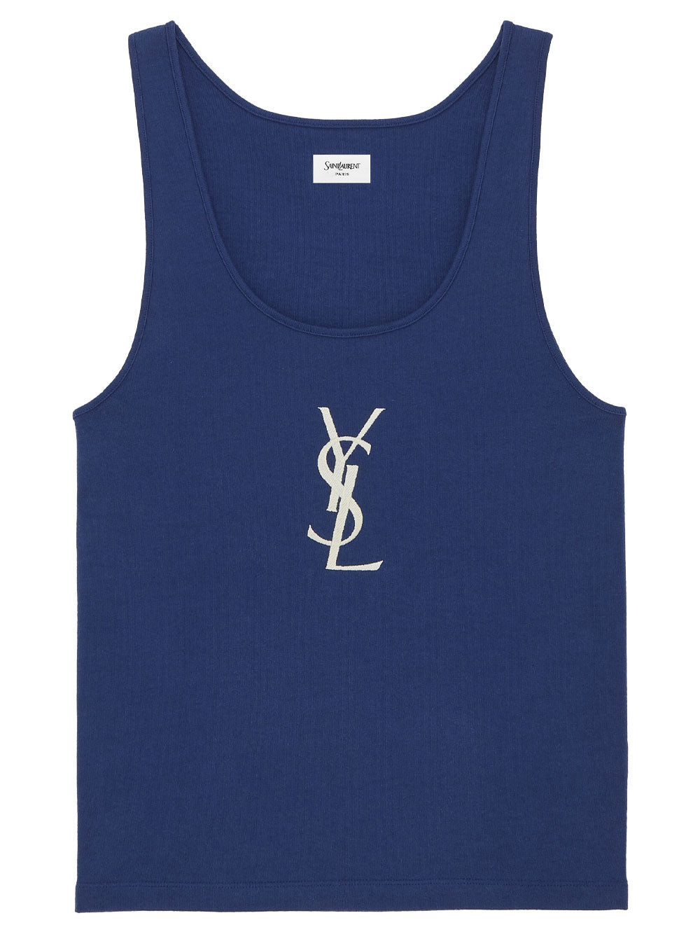 Saint Laurent Paris Tops - Blue | 6596b875a5595705030e30212feceb452dbdb516