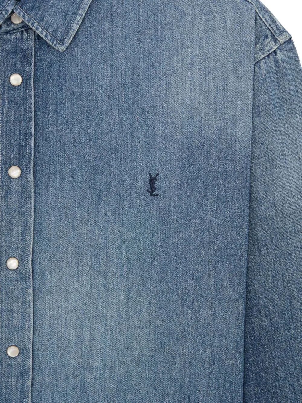 Saint Laurent Paris Denim&leather - Blue | d8bead7e68760c7ca600a194d104b9f76e3e8c0e