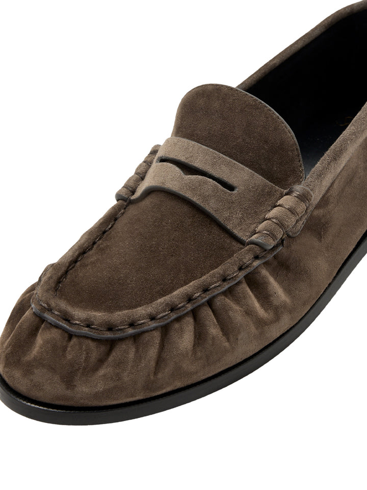 Saint Laurent Paris Loafers - Grey | d0562e4e8d3d38353d70ca8cd79184fac2265c21