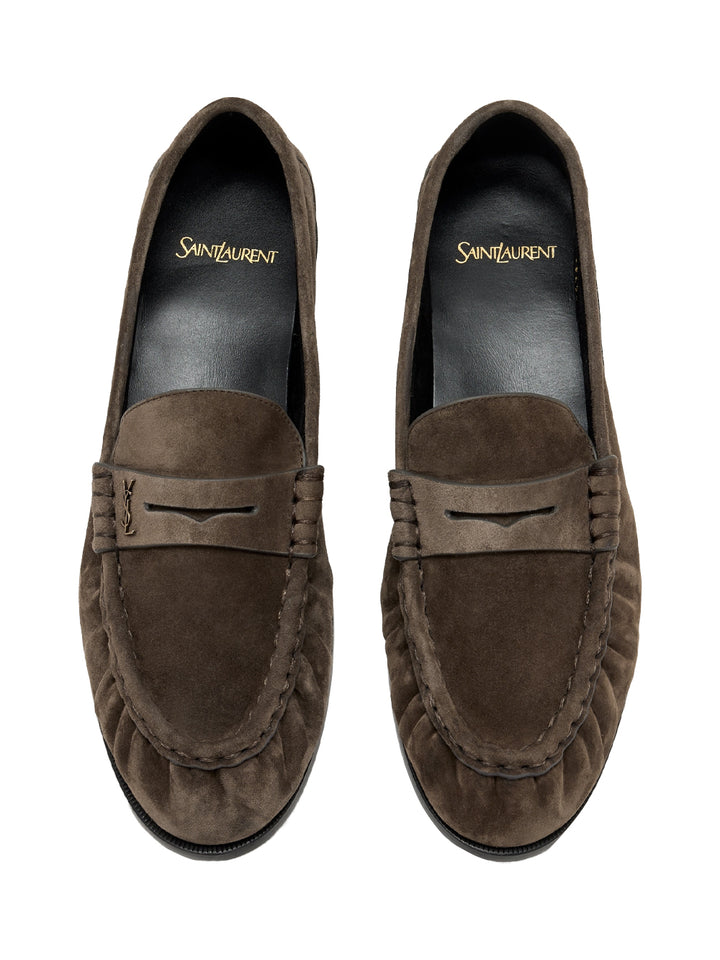 Saint Laurent Paris Loafers - Grey | 9dd8e5c110936279dccad5e00e7abc4a5de5b680