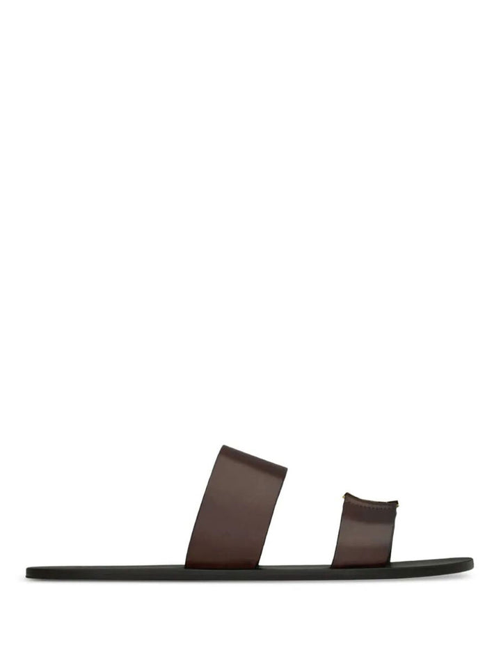 Saint Laurent Paris Sandals - Brown | cb8c89b2cb2854444c94f759560bda42ae1fe045