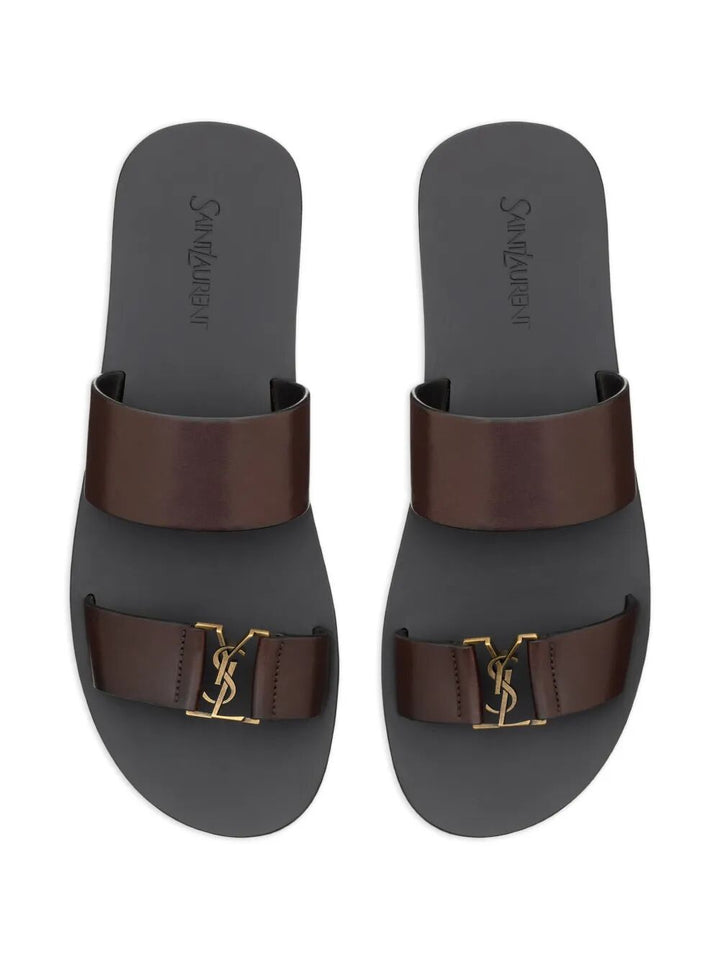 Saint Laurent Paris Sandals - Brown | 9cbba737fe4f84d482cac3abcb68e1570bfa0c8f
