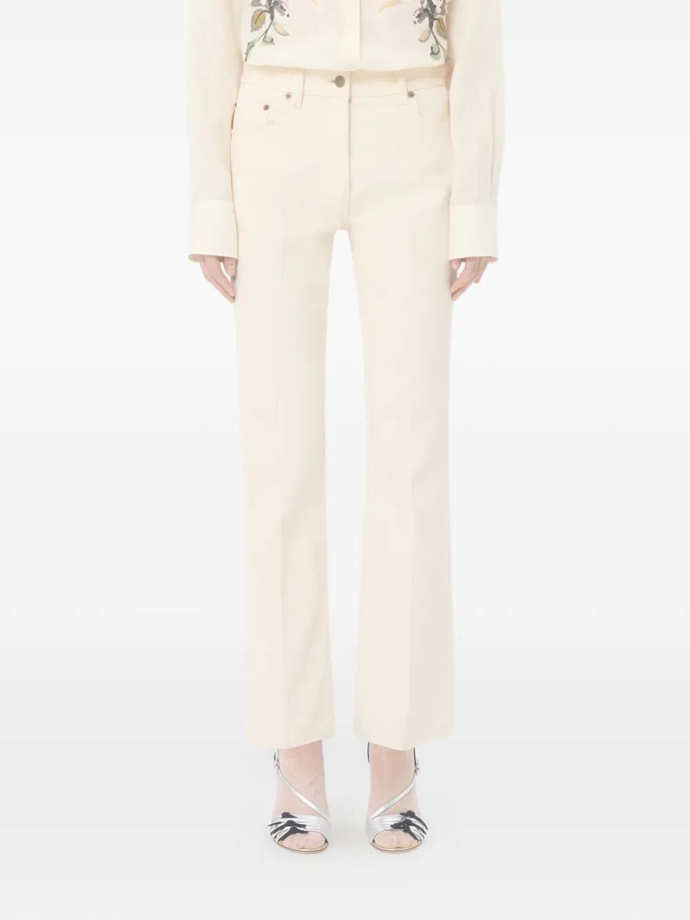 Valentino Garavani Flared - White | 681318d82263cc3b6b5a81f89b48a803bfa6e5a7