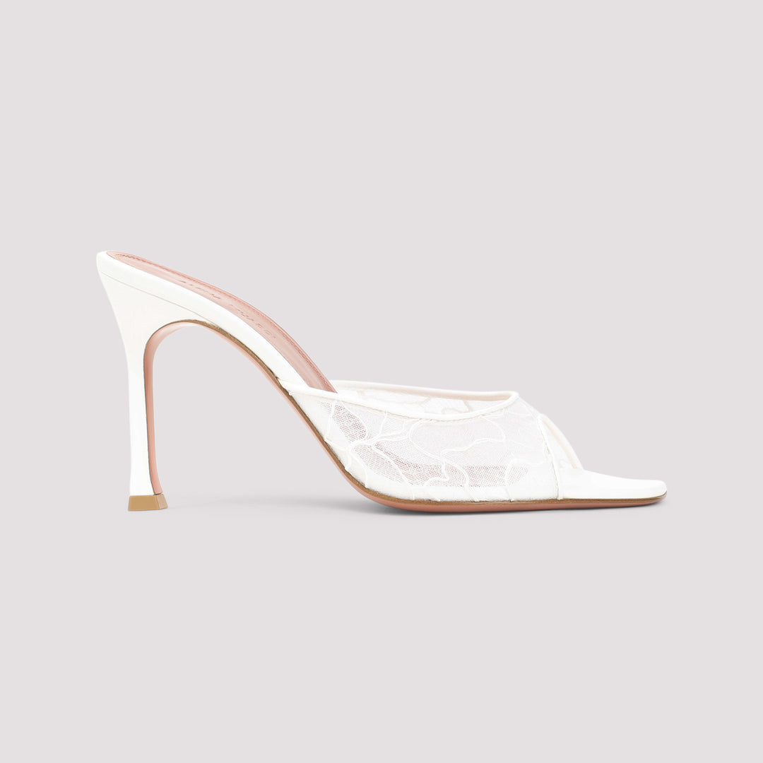 Amina Muaddi Mules - White | dd0bc57c021677bbbc687f68be67afb9a6ac047f
