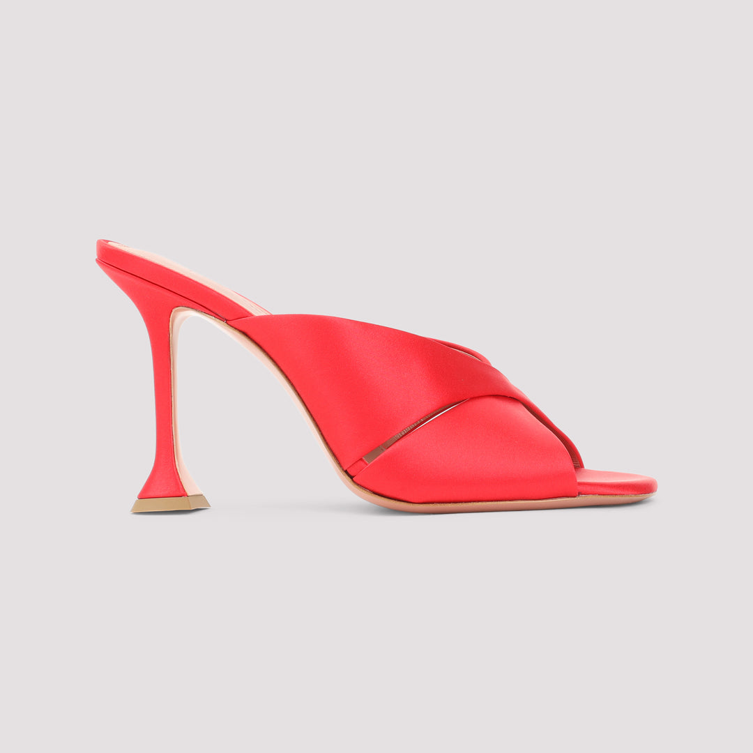Amina Muaddi Mules - Red | 081dd3a4df904719d697cd2ea17e2aa1abaa8ff0