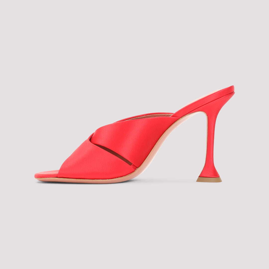 Amina Muaddi Mules - Red | 5dfd492bc3efeee2d08637ba97126ba0bbdf5fd1