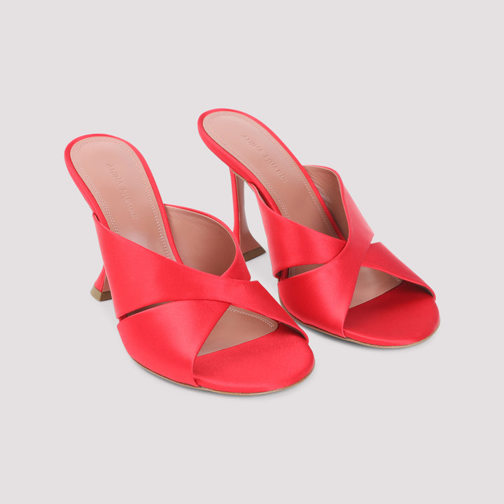 Amina Muaddi Mules - Red | 95244b06bb41dba819682f6bcb9cf3c46db201dd