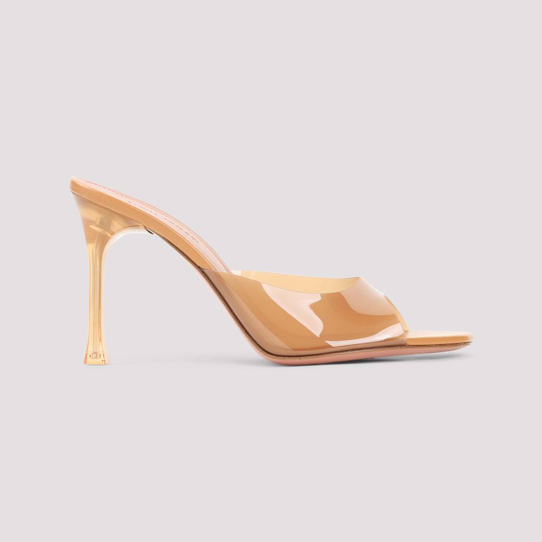 Amina Muaddi Mules - Brown | c7915bcb9bc3efdfd14f4f627942450d58833205