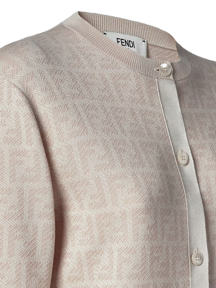 Fendi Cardigan - Nude & Neutrals | 9fd8be8f3b19b218d2d6047360f0df2da7e6fd0c